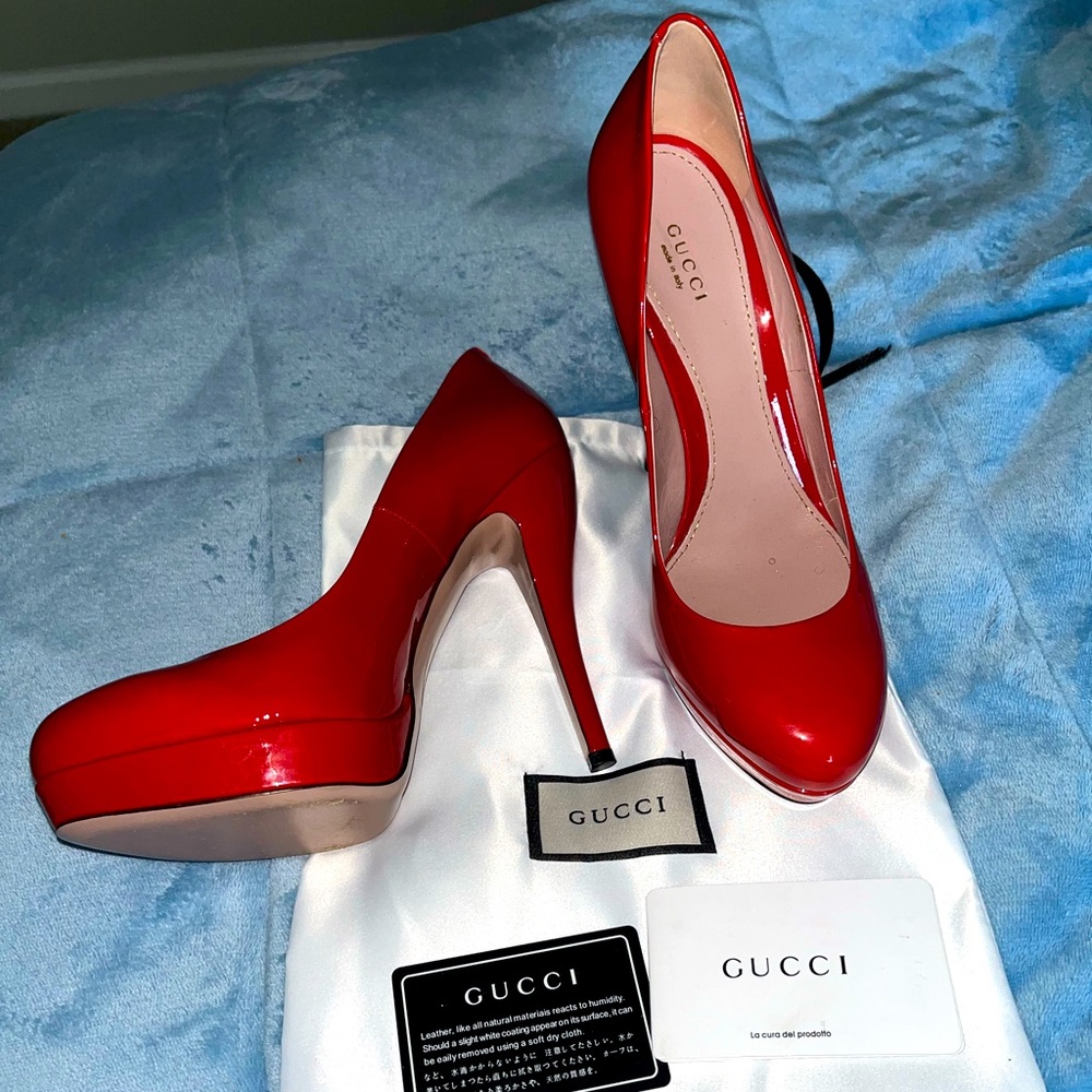 Gucci Red Heels. I wore 1 Time. Great Condition